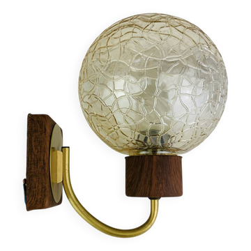 Globe glass wall light from the 1960s in Scandinavian style.