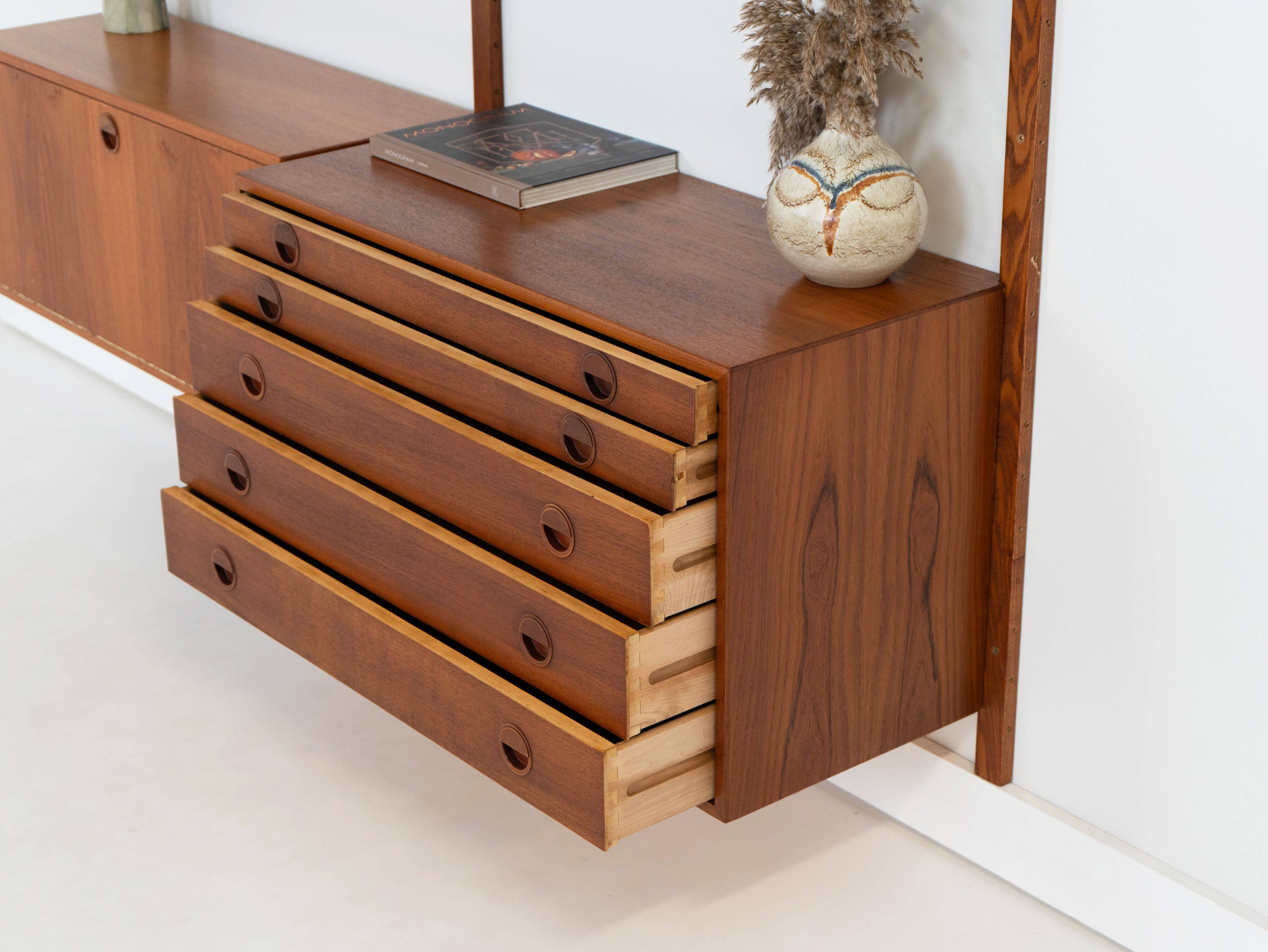 Étagère modulaire en teck, conçue par Rud Thygesen et Johnny Sørensen, HG