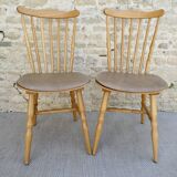 Pair of Baumann bistro chairs, Menuet model