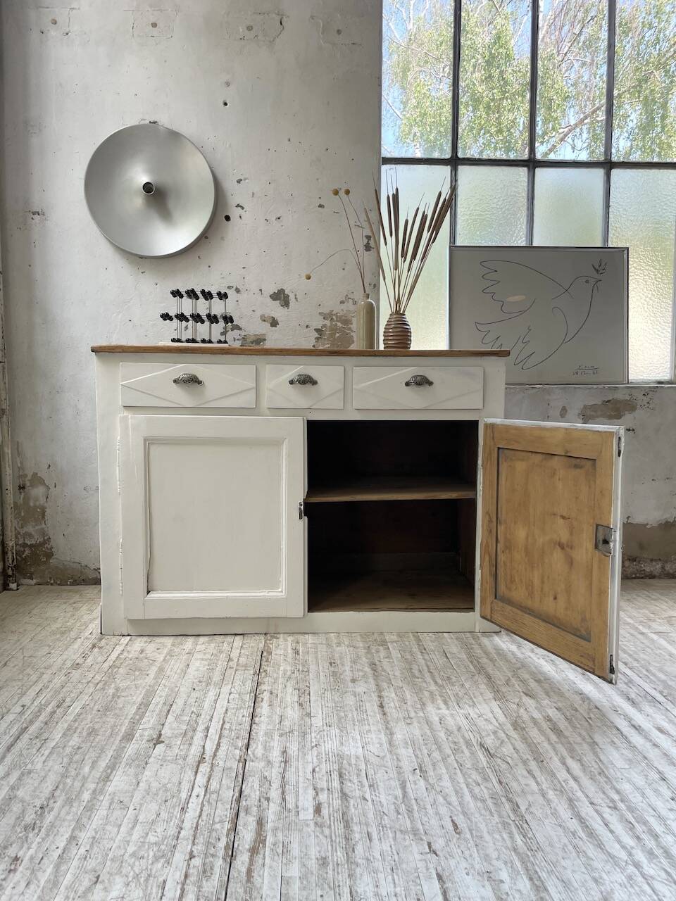 White patina sideboard craft furniture