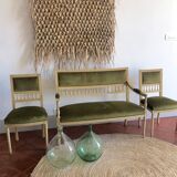 Louis XVI bench and chairs