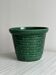 Vintage green ceramic planter