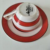 Vintage Art Deco cup and saucer – Sarreguemines