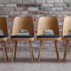 Set of 8 dining chairs by oswald haerdtl, reupholstered, midcentury