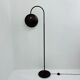 Hala Zeist Trumpet brown minimalist floor lamp, 1970s Dutch design