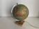 Vintage 1960 globe terrestrial glass Perrina marble world map - 28 cm
