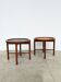 Duo of round coffee tables with a reversible top — Crossed base