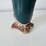 Art Nouveau style slip vase signed Gustave de Bruyn - 1920s