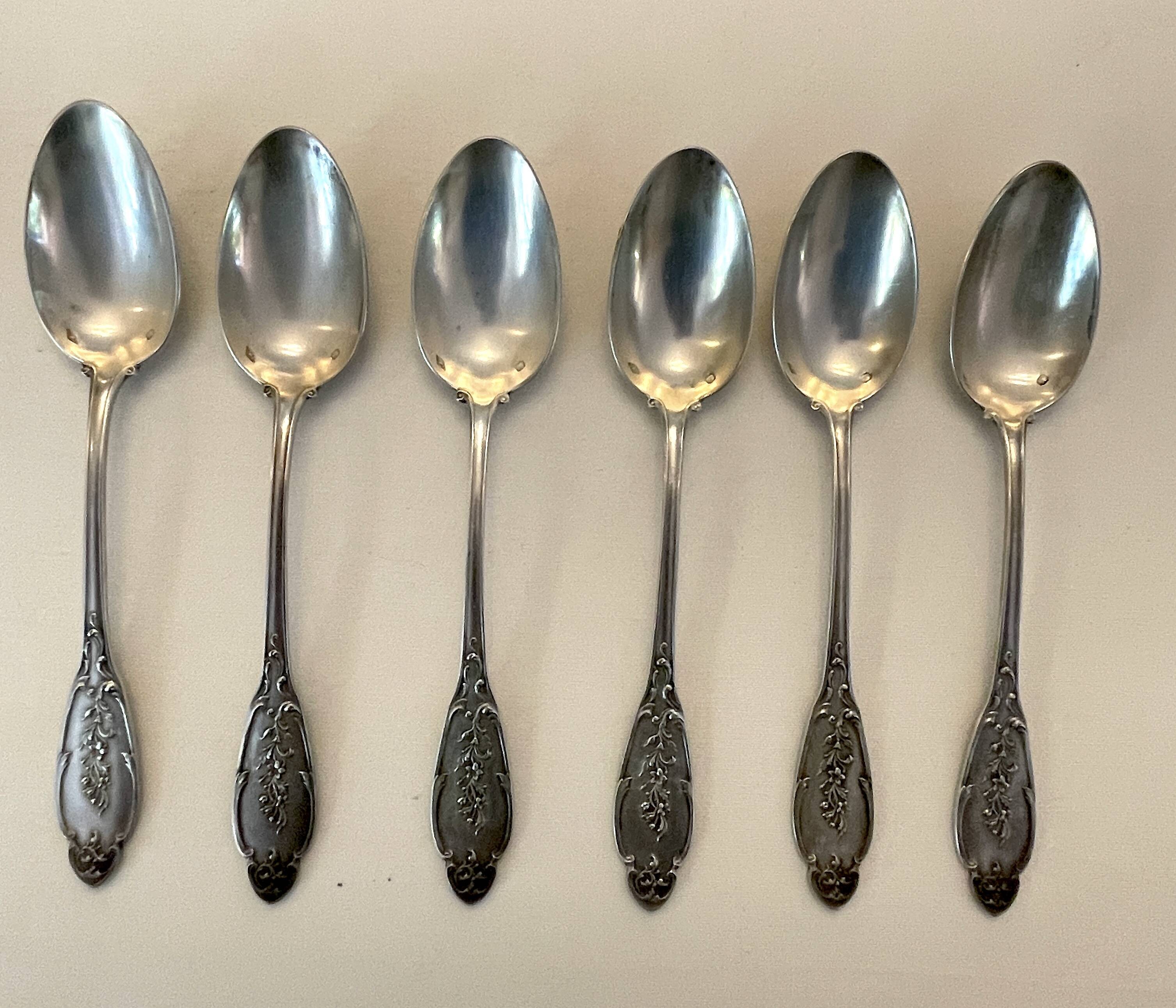 12 couverts en argent Alphonse Debain avec son écrin