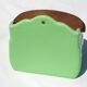Vintage Ceramic and Wood Salt Box - Rare green color