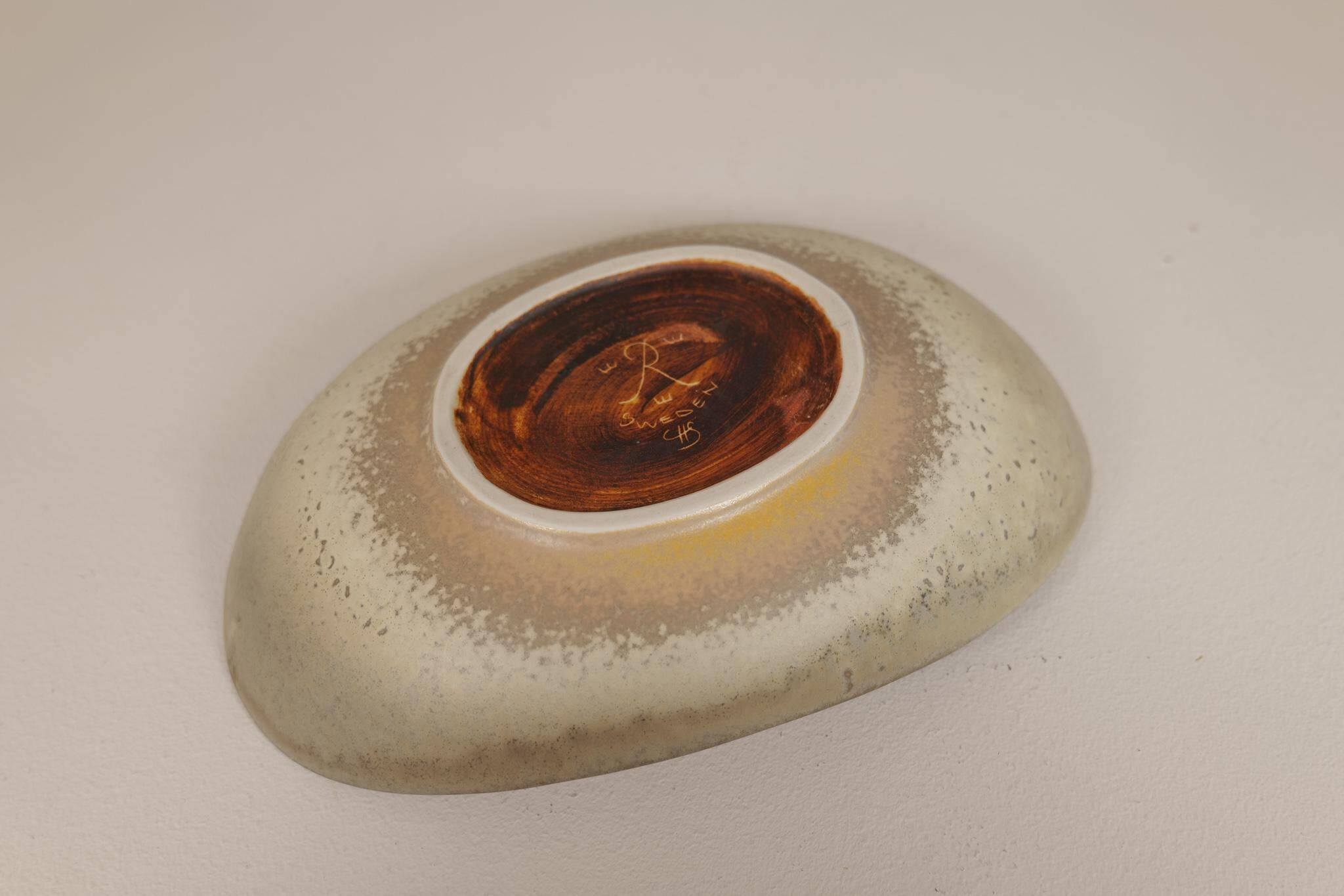 Bowl and vase Midcentury Modern Rörstrand Carl Harry Stålhane, Sweden, 1950s