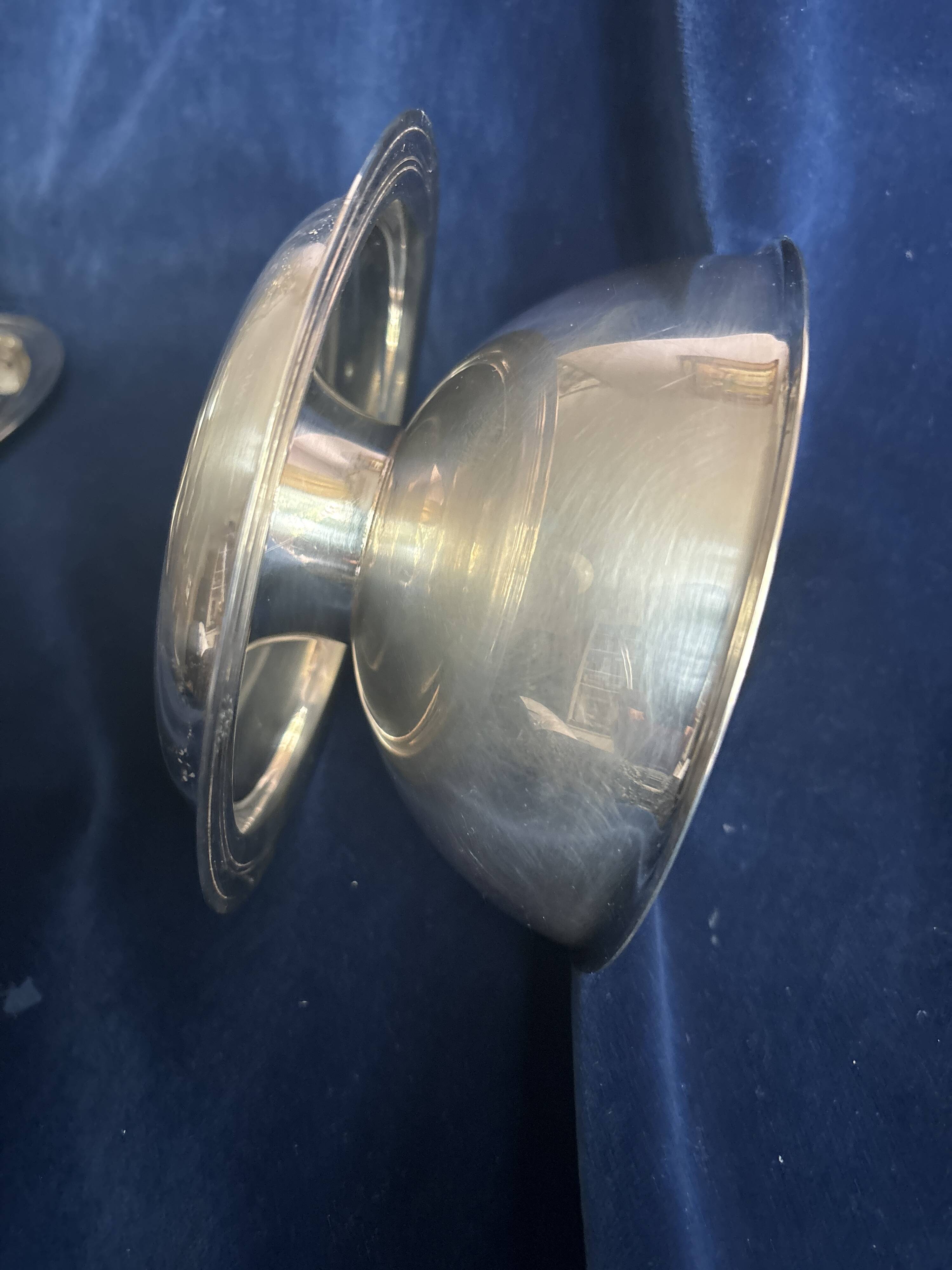 Set of 3 large Christofle silver-plated bowls