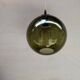 Plafonnier rond en verre vert par Carl Fagerlund pour Orrefors, 1967