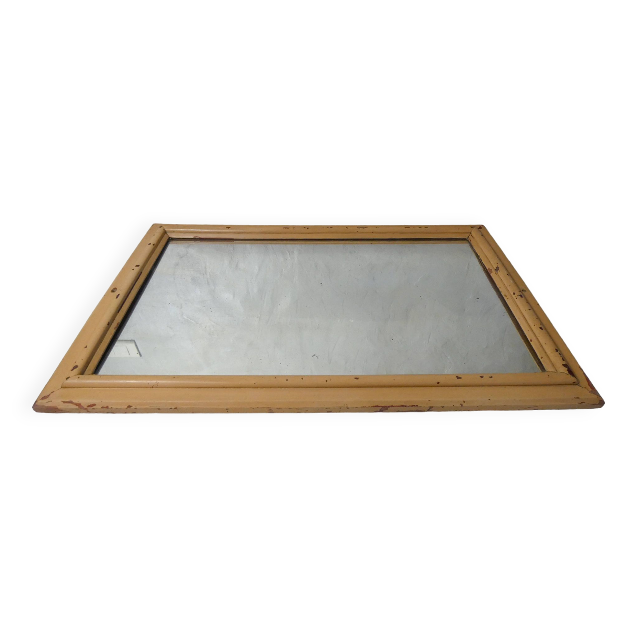 Miroir vintage en bois peint