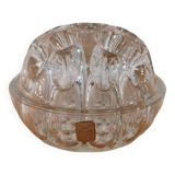 Ancien pique fleur forme boule en verre de Reims France 12cm