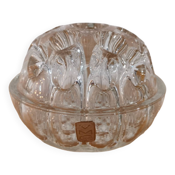 Old flower spade in the shape of a glass ball from Reims France 12cm