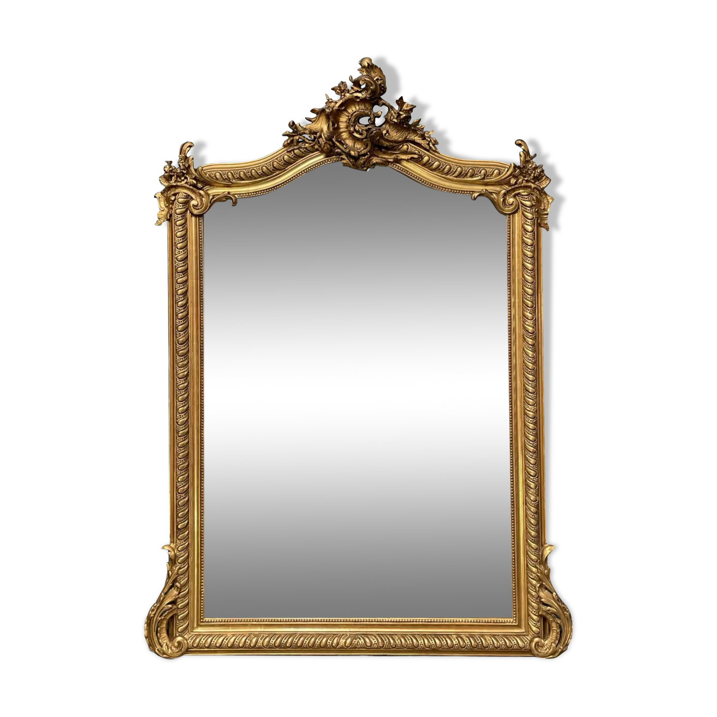 Mirror 151x108 cm old louis XV era Napoleon III