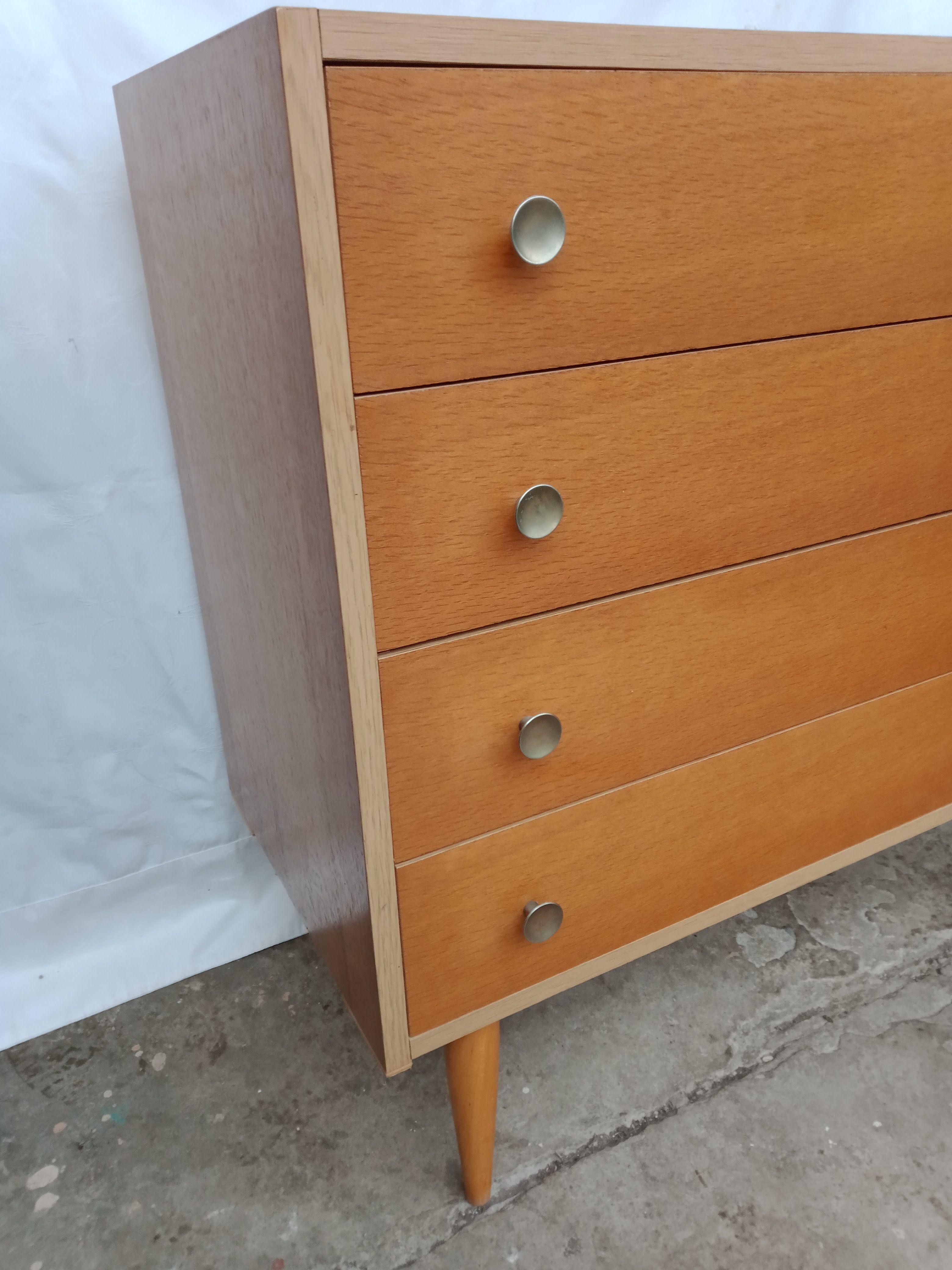 Vintage four-drawer chest of drawers