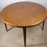VV Mobler Spottrup Scandinavian extendable teak table, 1960