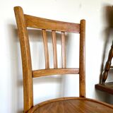 Bistro chair in light wood