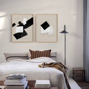 Pair of giclee prints, abstract wall art set of two, 50x70cm