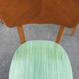 Set of 4 formica and wood chairs