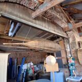 Suspension / large wicker basket