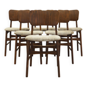 Set of six chairs, Danish design, 1960s, manufactured in Denmark