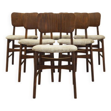 Set of six chairs, Danish design, 1960s, manufactured in Denmark