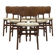 Ensemble de six chaises, design danois, années 1960, fabriquées au Danemark.