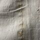 Nappe en toile de chanvre brut 19e brodée XXL