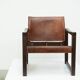 Early Karin Mobring for Ikea leather safari lounge chair