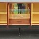 Enfilade laque noire et teck Ameublement NF 1960