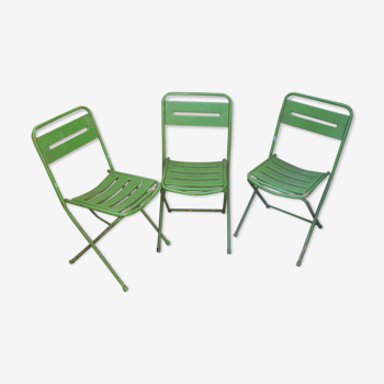 Set de 3 chaises pliantes