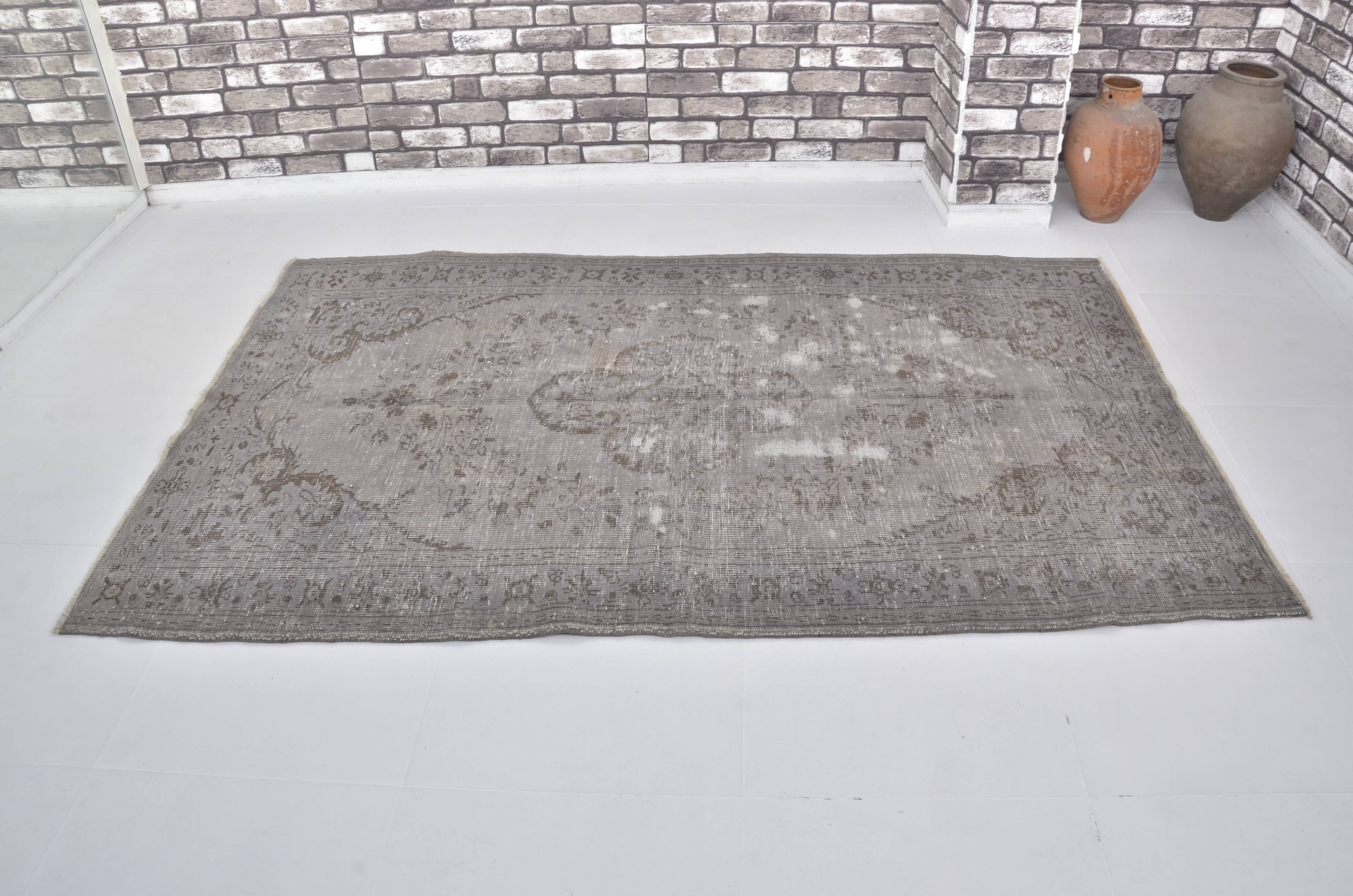 Grey Handknotted Area Rug sku 1510