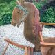 Child rocking horse wooden