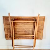 Folding wooden table