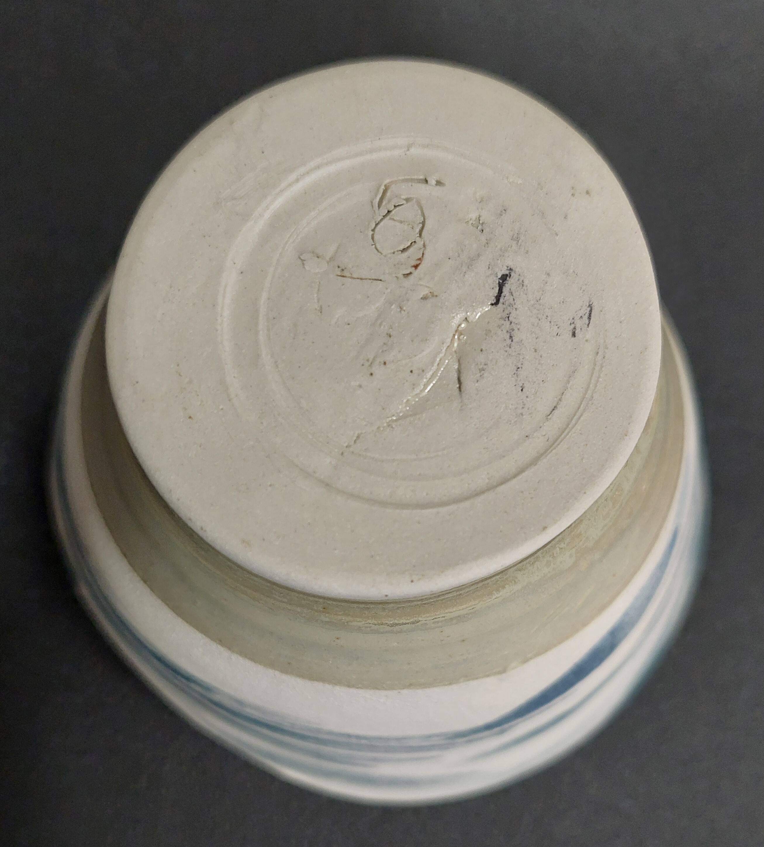 Bol à matcha vintage grès travail artisanal signature à identifier