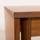 Scandinavian mid century teak desk with extension by Austvoll Møbelfabrikk,