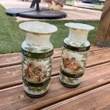 Enamelled vases