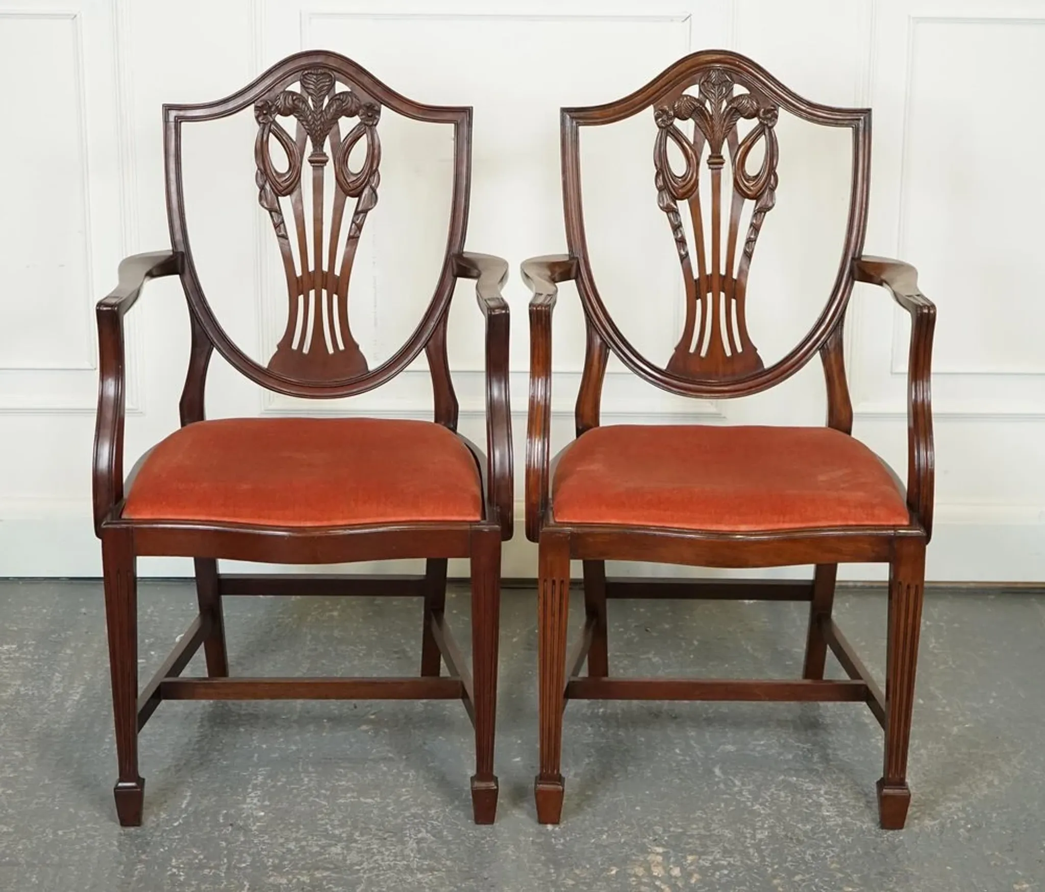 Victorian Hepplewhite Carver Chairs