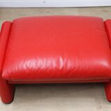 Maralunga armchair and ottoman by Vico Magistretti for Cassina