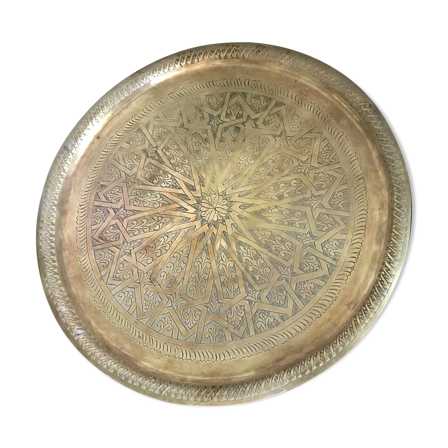 Brass tray - 40 cm