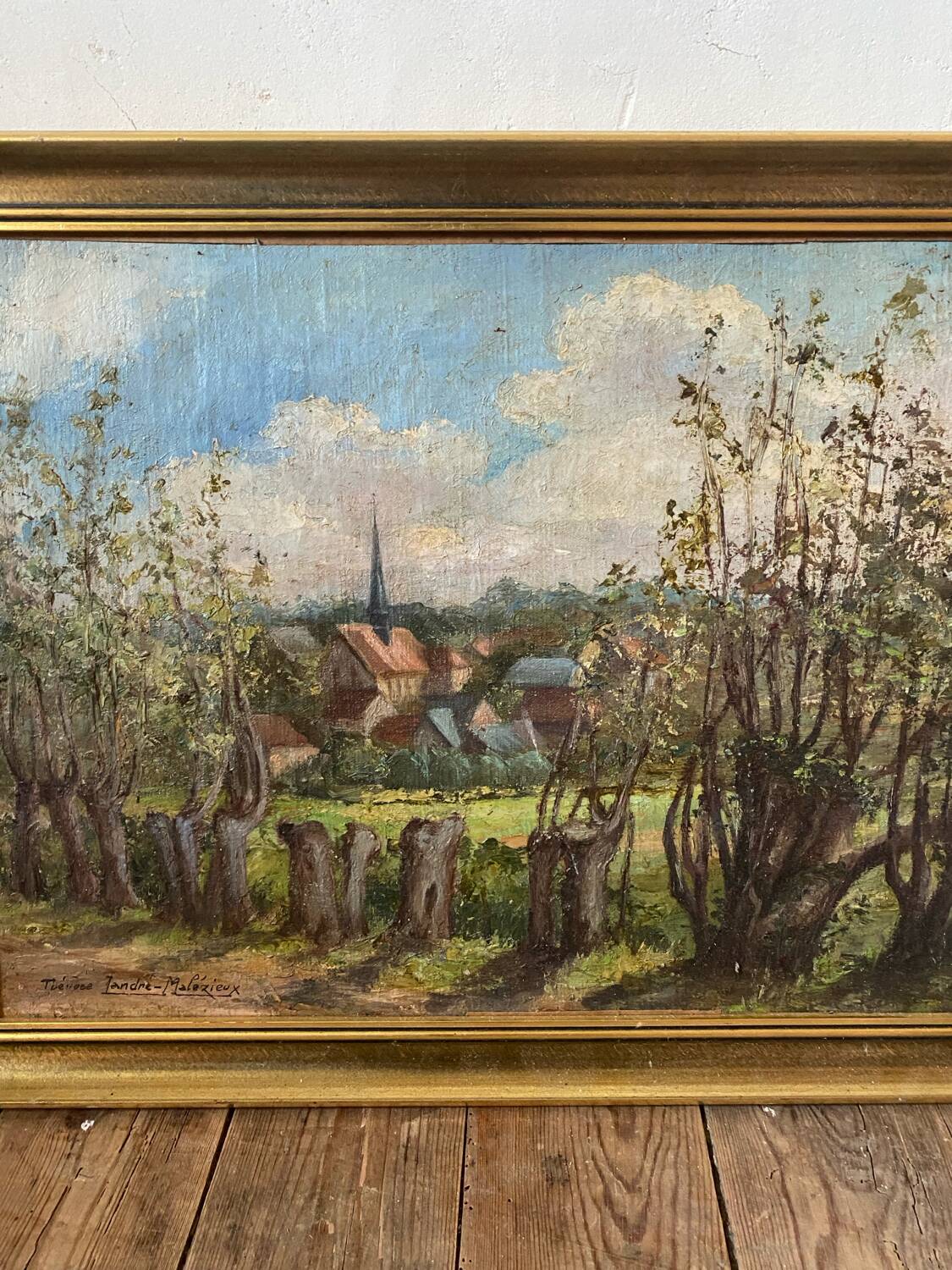 Tableau campagne ancien