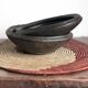 Plat-Bol Abron M noir en terre cuite Bol brut  Bol africain - Côte d’Ivoire