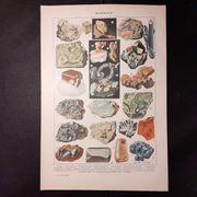 Mineral lithograph of 1922 (pyrite)
