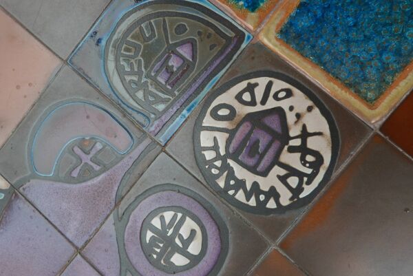 La Roue Vallauris Table basse bout de canapé céramique