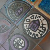 La Roue Vallauris ceramic end table