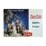 Vintage original coca cola poster 157x115 cm happy holidays
