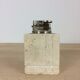 Travertine lighter, cubic, 80s